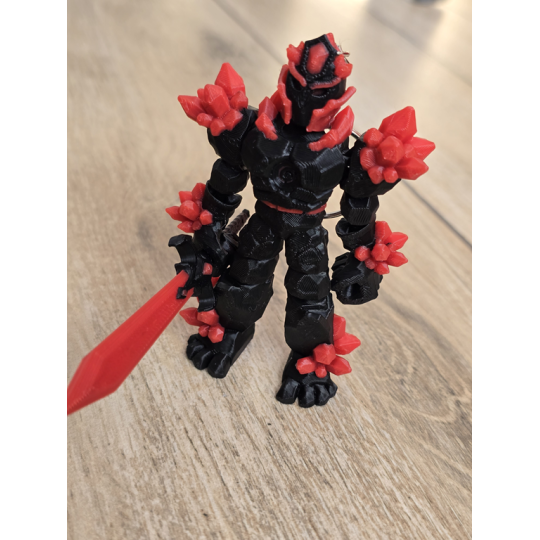 Breloczek Żywiołaka Ciemna Strona Mocy Czerwony 3D - Brelok Druk3d fidget