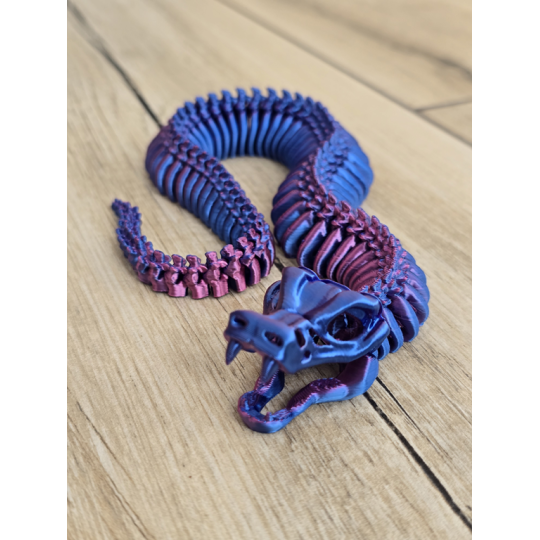 Szkielet Kobry 3D aż 36cm - Dwukolorowy Druk 3D