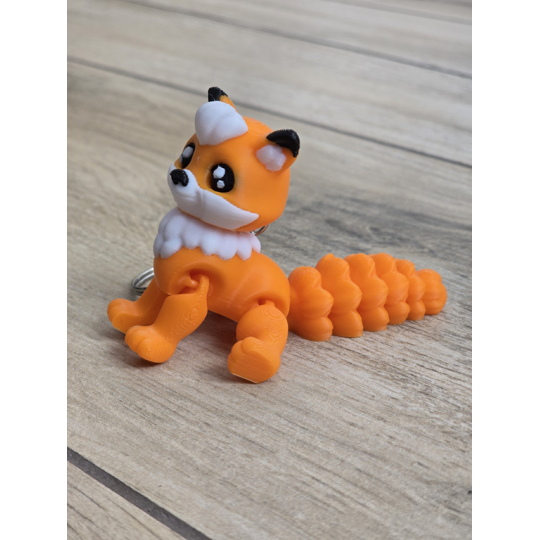 Ruchomy Lisek - Brelok 3d - Druk3d fidget Keychain mixGadzet