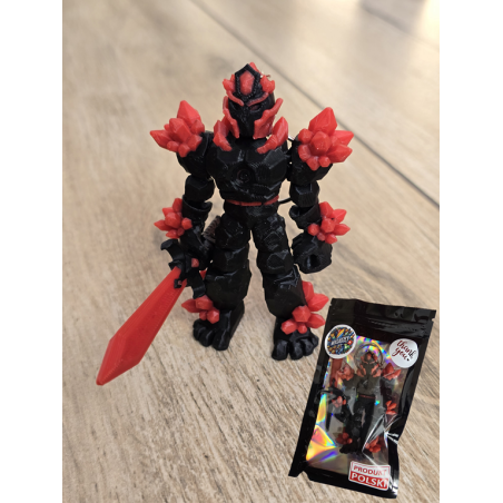 Breloczek Żywiołaka Ciemna Strona Mocy Czerwony 3D - Brelok Druk3d fidget