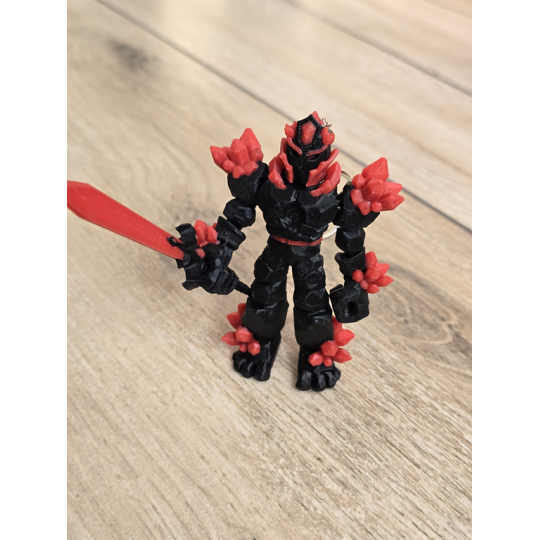 Breloczek Żywiołaka Ciemna Strona Mocy Czerwony 3D - Brelok Druk3d fidget