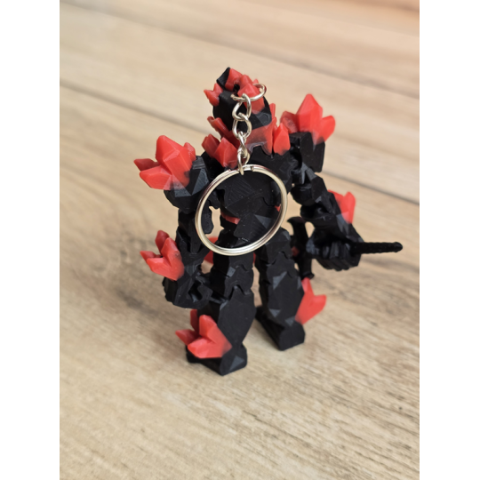 Breloczek Żywiołaka Ciemna Strona Mocy Czerwony 3D - Brelok Druk3d fidget