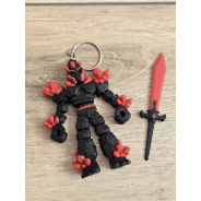 Breloczek Żywiołaka Ciemna Strona Mocy Czerwony 3D - Brelok Druk3d fidget