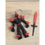 Breloczek Żywiołaka Ciemna Strona Mocy Czerwony 3D - Brelok Druk3d fidget