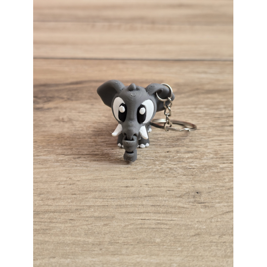 Breloczek Słonia 3D - Brelok Druk3d fidget Keychain mixGadzet