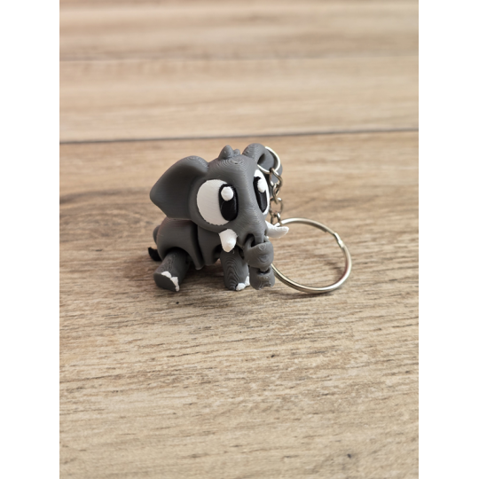 Breloczek Słonia 3D - Brelok Druk3d fidget Keychain mixGadzet