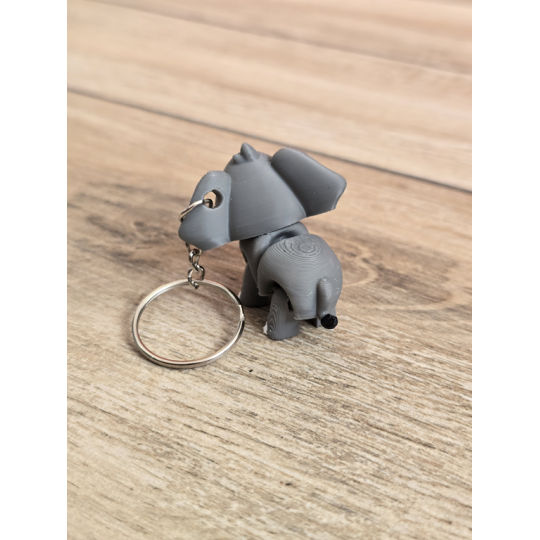 Breloczek Słonia 3D - Brelok Druk3d fidget Keychain mixGadzet