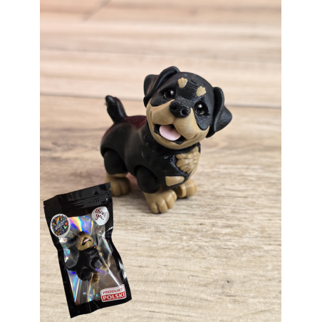 Figurka Mały Rottweiler 3D - Druk3d fidget mixGadzet