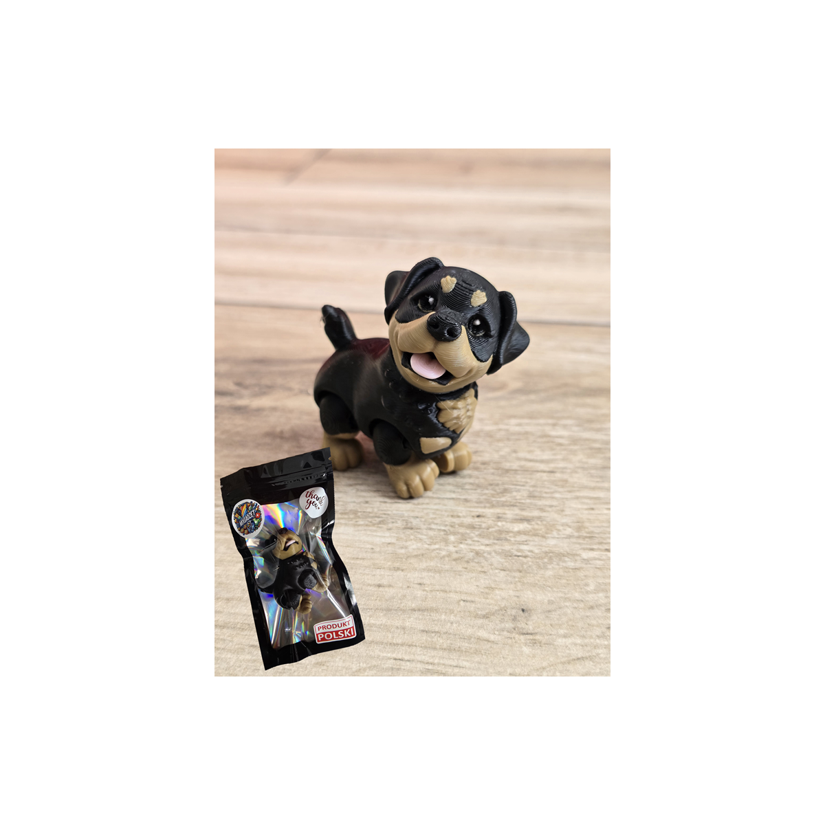 Figurka Mały Rottweiler 3D - Druk3d fidget mixGadzet