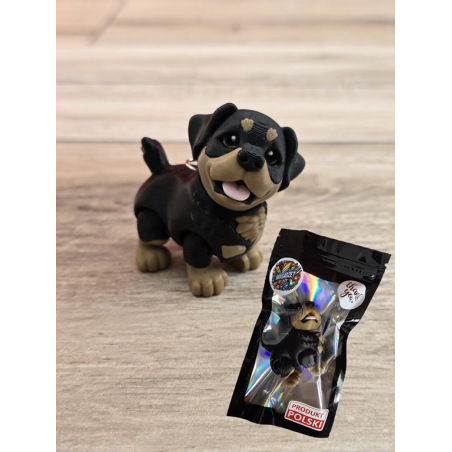 Breloczek Mały Rottweiler 3D - Brelok Druk3d fidget Keychain mixGadzet