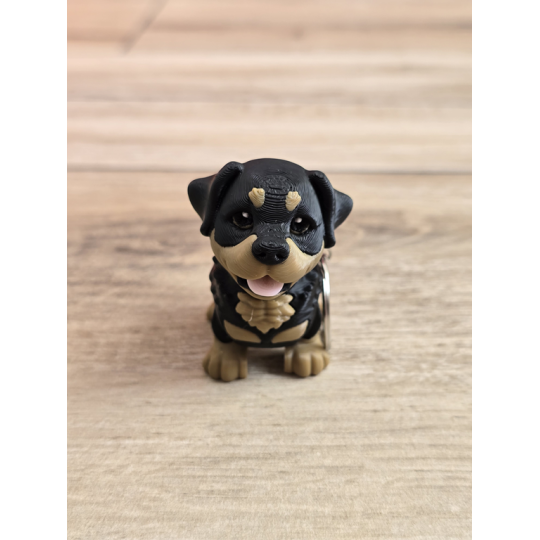 Breloczek Mały Rottweiler 3D - Brelok Druk3d fidget Keychain mixGadzet