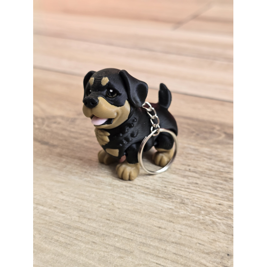 Breloczek Mały Rottweiler 3D - Brelok Druk3d fidget Keychain mixGadzet
