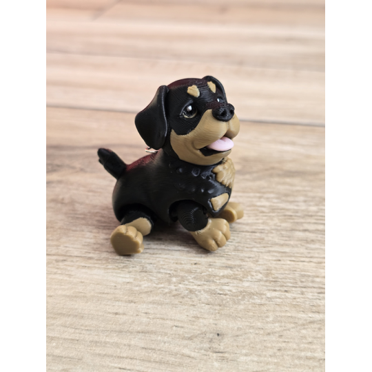 Breloczek Mały Rottweiler 3D - Brelok Druk3d fidget Keychain mixGadzet
