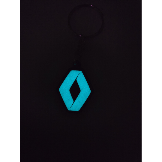 Breloczek Renault - Świeci w Nocy! 3d - Druk3d fidget Keychain mixGadzet