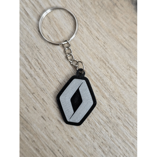Breloczek Renault - Świeci w Nocy! 3d - Druk3d fidget Keychain mixGadzet