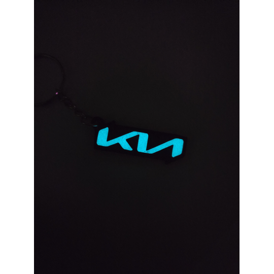 Breloczek KIA - Świeci w Nocy! 3d - Druk3d fidget Keychain mixGadzet