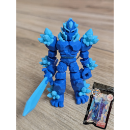 Breloczek Żywiołaka Strażnika Mocy Wody 3D - Brelok Druk3d fidget Keychain
