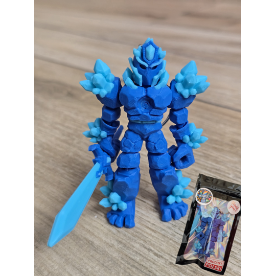 Breloczek Żywiołaka Strażnika Mocy Wody 3D - Brelok Druk3d fidget Keychain