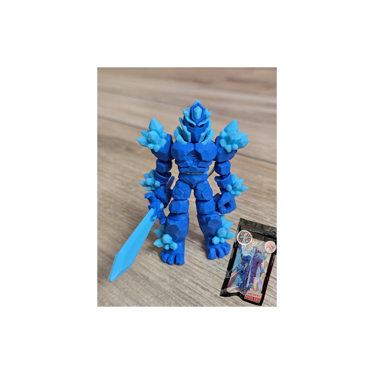 Breloczek Żywiołaka Strażnika Mocy Wody 3D - Brelok Druk3d fidget Keychain