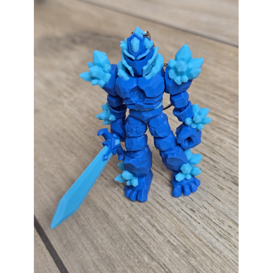 Breloczek Żywiołaka Strażnika Mocy Wody 3D - Brelok Druk3d fidget Keychain