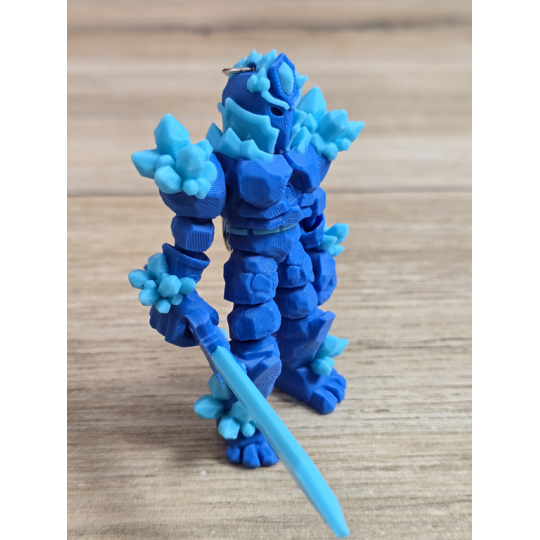 Breloczek Żywiołaka Strażnika Mocy Wody 3D - Brelok Druk3d fidget Keychain