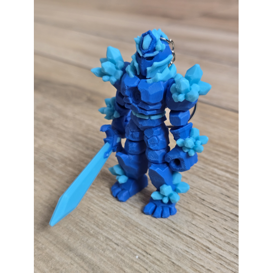Breloczek Żywiołaka Strażnika Mocy Wody 3D - Brelok Druk3d fidget Keychain