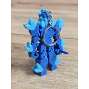 Breloczek Żywiołaka Strażnika Mocy Wody 3D - Brelok Druk3d fidget Keychain
