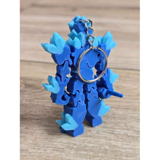 Breloczek Żywiołaka Strażnika Mocy Wody 3D - Brelok Druk3d fidget Keychain
