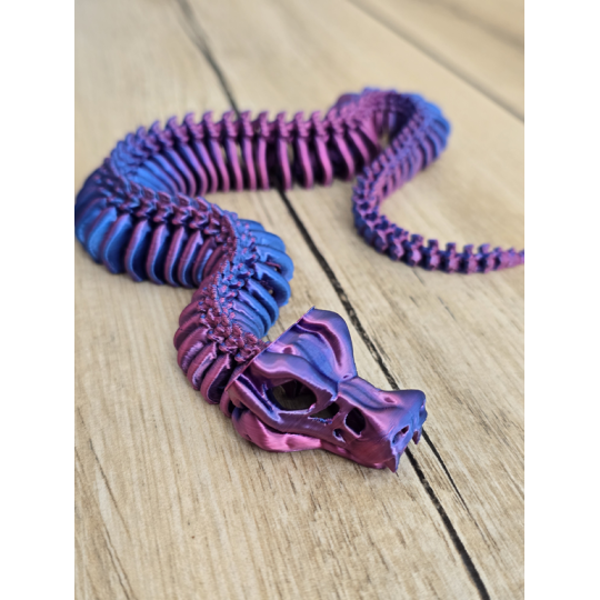 Szkielet Kobry 3D aż 36cm - Dwukolorowy Druk 3D