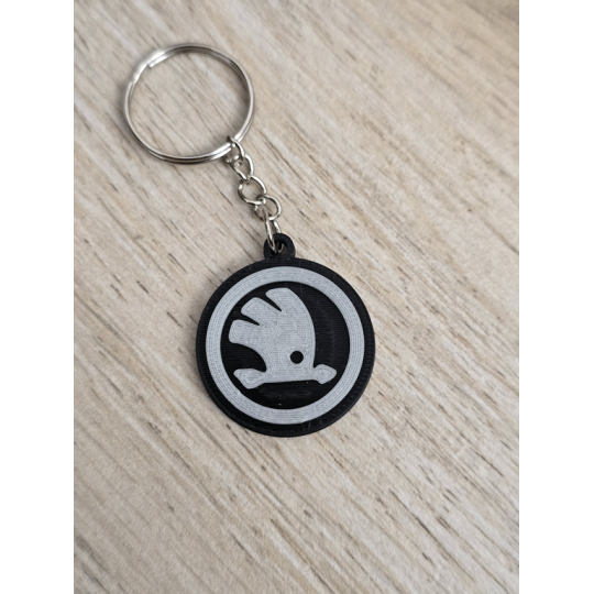 Breloczek Skoda - Świeci w Nocy! 3d - Druk3d fidget Keychain mixGadzet
