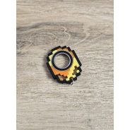 Złoty KeySpinner Minecraft 3d - Brelok Druk3d fidget Keyrambit KeyFlipper