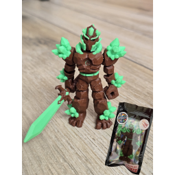 Breloczek Żywiołaka Strażnika Mocy Ziemi 3D - Brelok Druk3d fidget Keychain