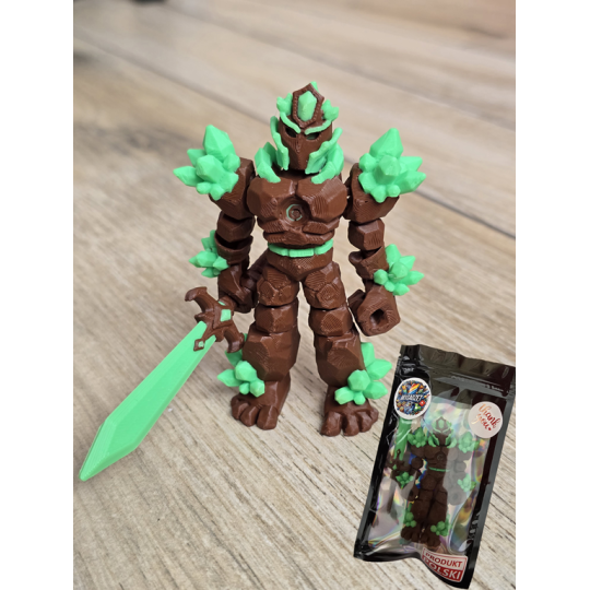 Breloczek Żywiołaka Strażnika Mocy Ziemi 3D - Brelok Druk3d fidget Keychain