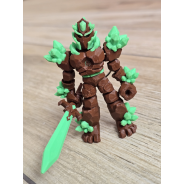 Breloczek Żywiołaka Strażnika Mocy Ziemi 3D - Brelok Druk3d fidget Keychain