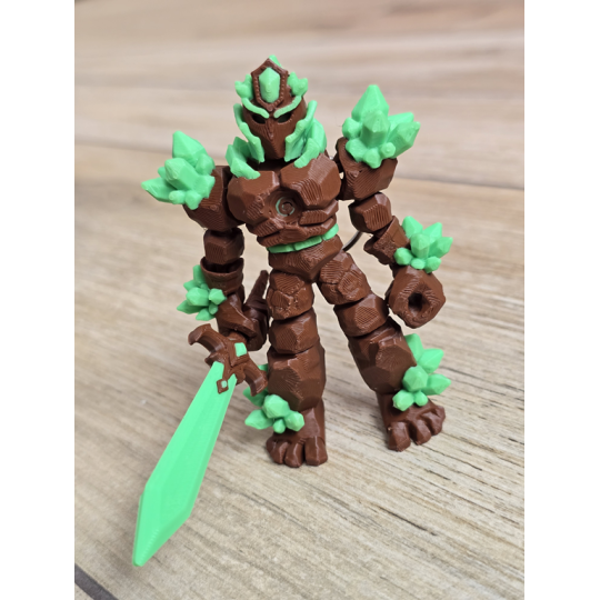 Breloczek Żywiołaka Strażnika Mocy Ziemi 3D - Brelok Druk3d fidget Keychain