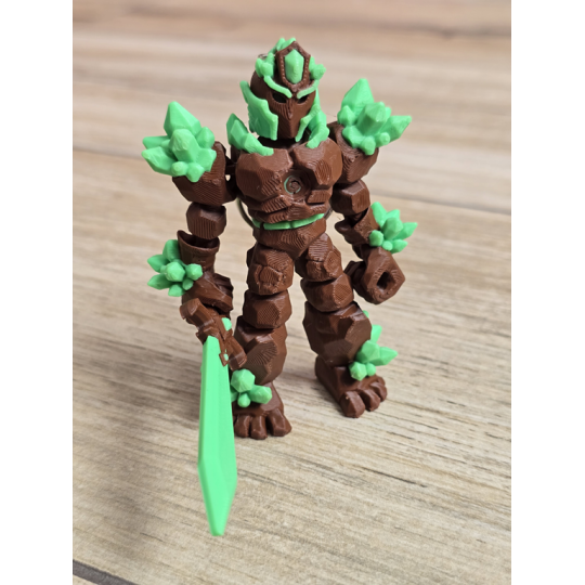Breloczek Żywiołaka Strażnika Mocy Ziemi 3D - Brelok Druk3d fidget Keychain