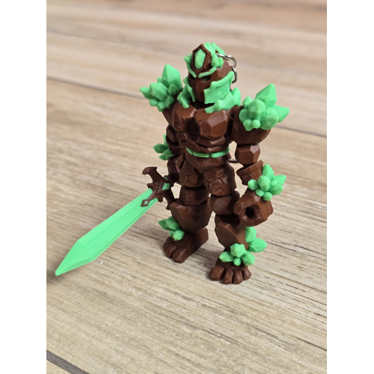 Breloczek Żywiołaka Strażnika Mocy Ziemi 3D - Brelok Druk3d fidget Keychain