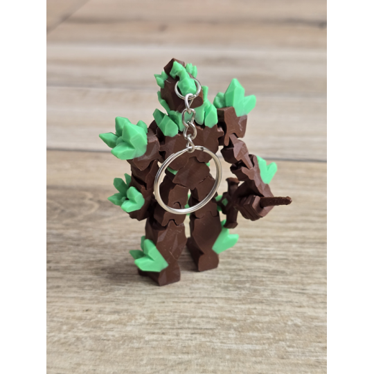 Breloczek Żywiołaka Strażnika Mocy Ziemi 3D - Brelok Druk3d fidget Keychain