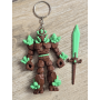 Breloczek Żywiołaka Strażnika Mocy Ziemi 3D - Brelok Druk3d fidget Keychain
