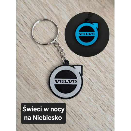 Breloczek Volvo - Świeci w Nocy! 3d - Druk3d fidget Keychain mixGadzet