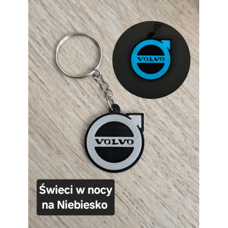 Breloczek Volvo - Świeci w Nocy! 3d - Druk3d fidget Keychain mixGadzet