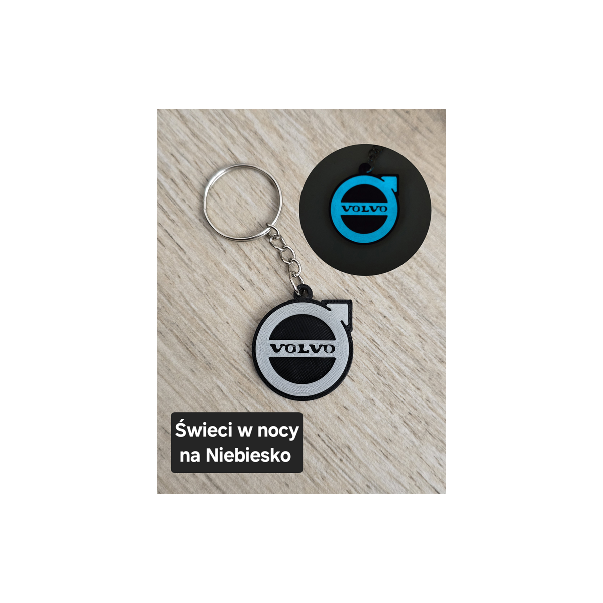 Breloczek Volvo - Świeci w Nocy! 3d - Druk3d fidget Keychain mixGadzet