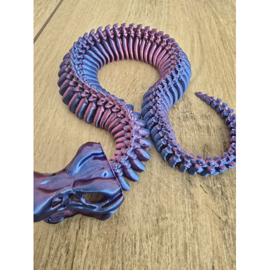 Szkielet Kobry 3D aż 36cm - Dwukolorowy Druk 3D