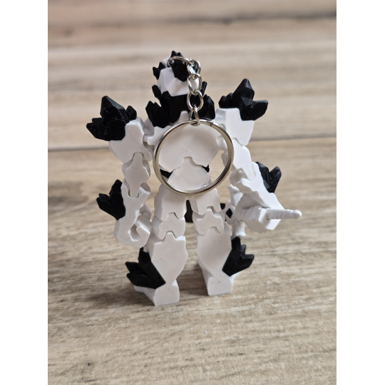 Breloczek Żywiołaka Strażnika Mocy Powietrza 3D - Druk3d fidget Keychain