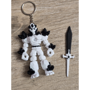 Breloczek Żywiołaka Strażnika Mocy Powietrza 3D - Druk3d fidget Keychain