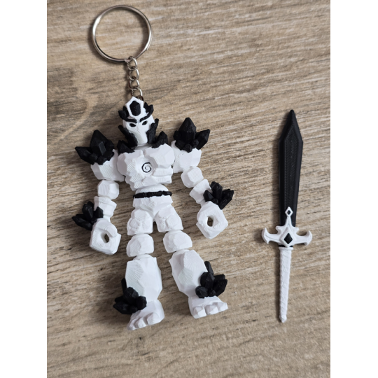 Breloczek Żywiołaka Strażnika Mocy Powietrza 3D - Druk3d fidget Keychain