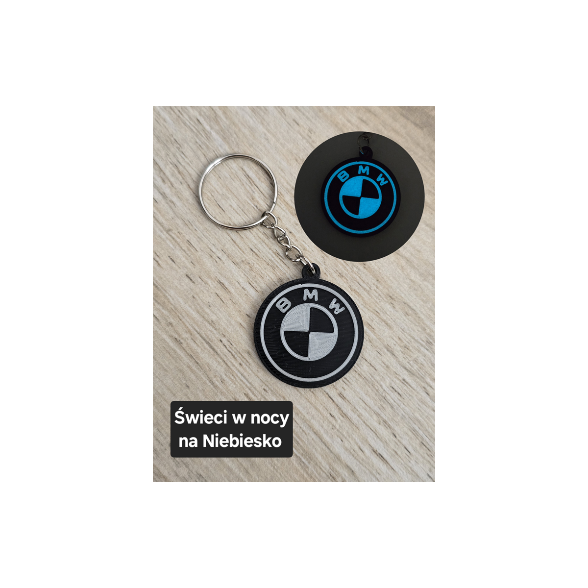 Breloczek BMW - Świeci w Nocy! 3d - Druk3d fidget Keychain mixGadzet