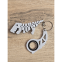 Keyspinner + Rex 2w1 Marmurowy 3D - KeyRambit KeyFlipper 3D Fidget