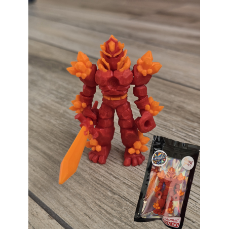 Figurka Żywiołaka Strażnika Mocy Ognia 3d - Druk3d fidget mixGadzet