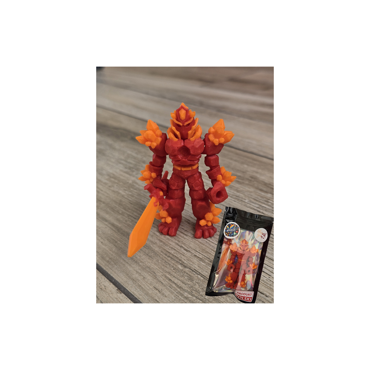 Figurka Żywiołaka Strażnika Mocy Ognia 3d - Druk3d fidget mixGadzet